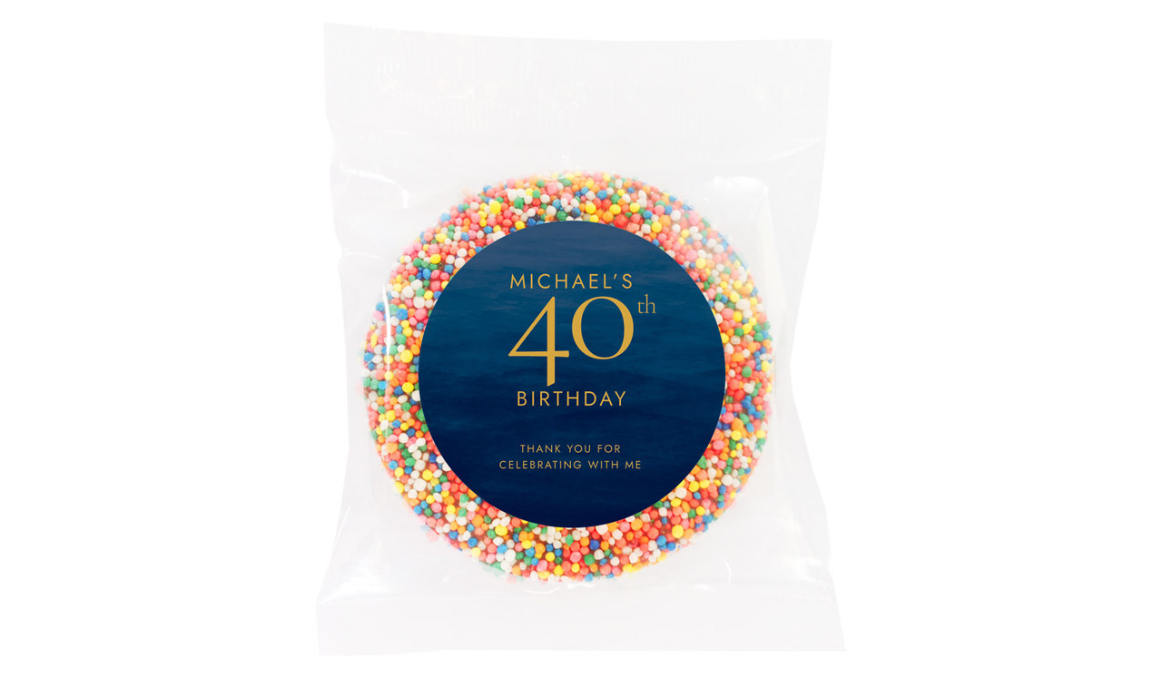 Navy Gouache Custom Birthday Giant Freckle