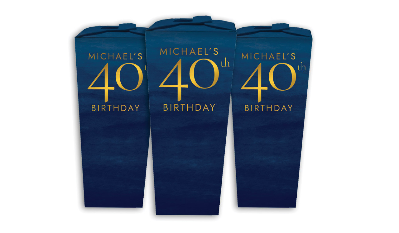 Navy Gouache Personalised Chocaboxes