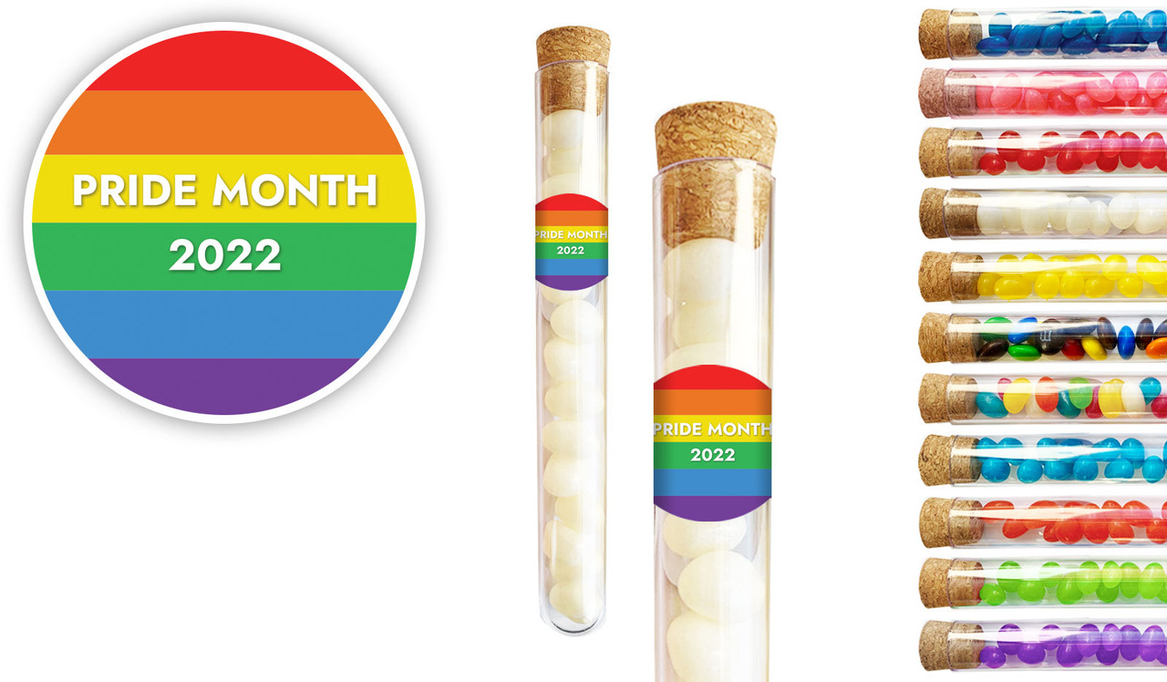 Simple Flag Pride Personalised Test Tubes