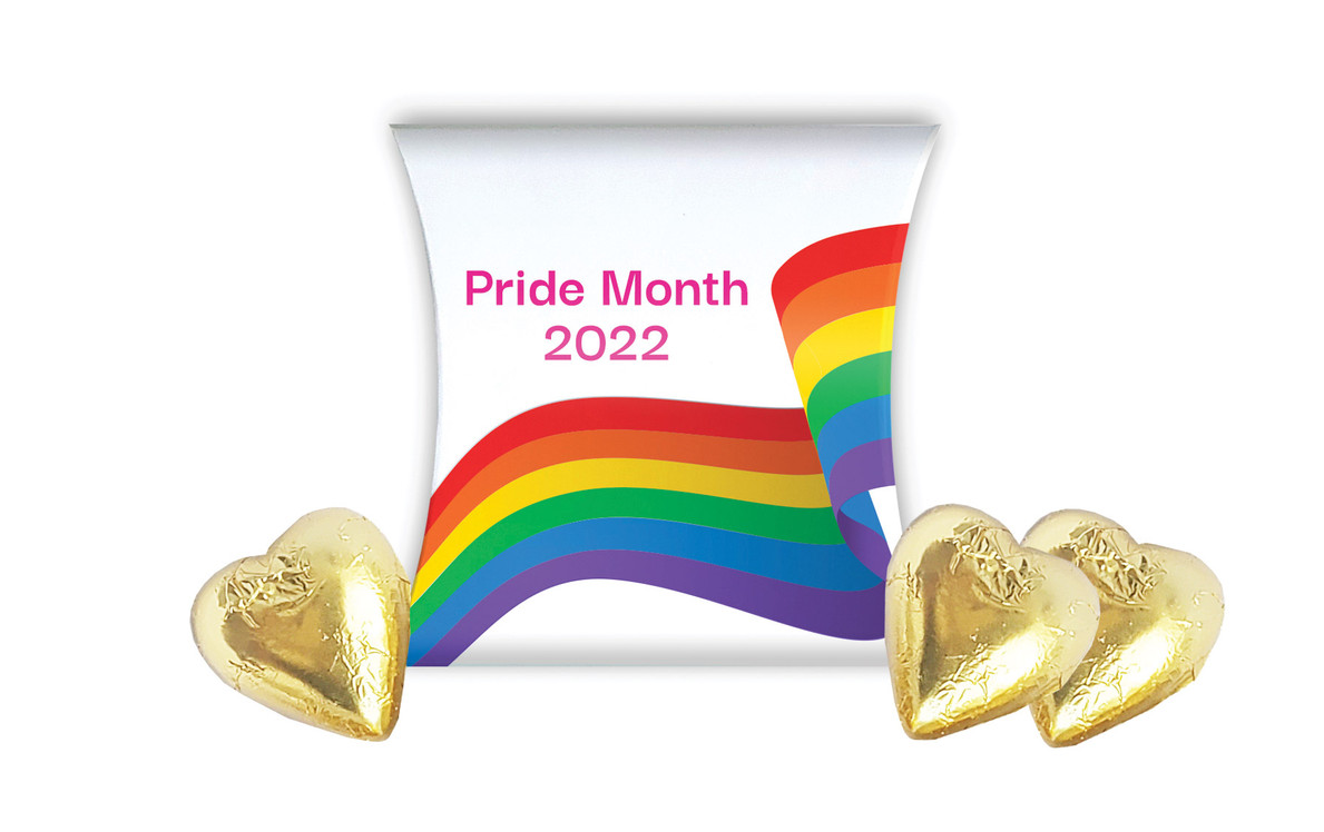 Waving Rainbow Pride Personalised Pillow Boxes