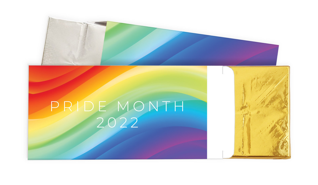 Contemporary Pride Personalised Chocolate Bar In A Box