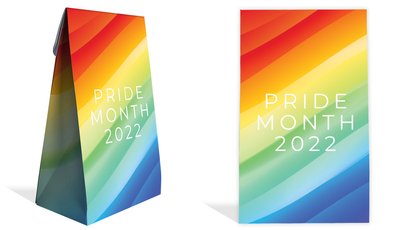 Contemporary Pride Personalised Gusset Favour Bag