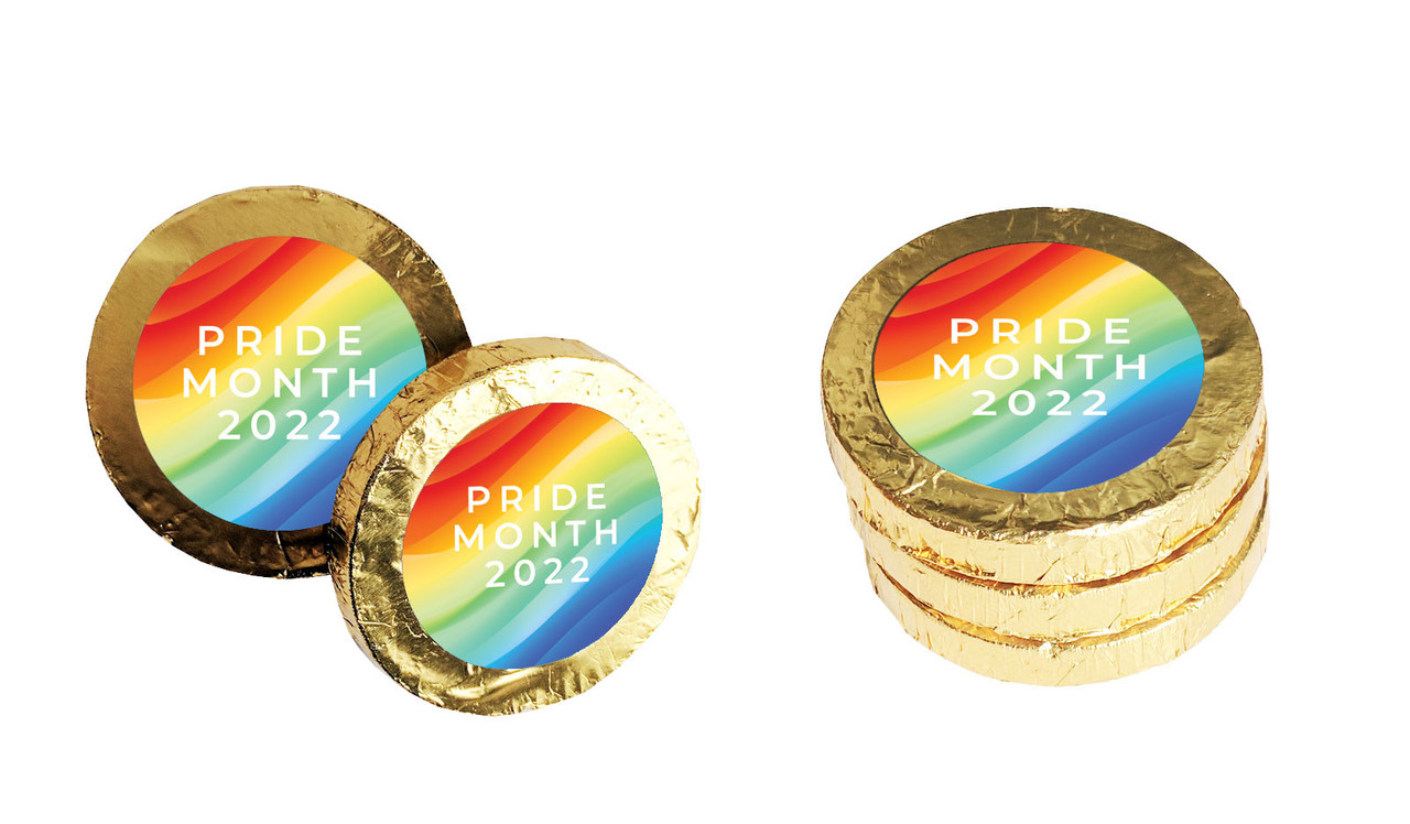 Contemporary Pride Custom Chocolate Coin