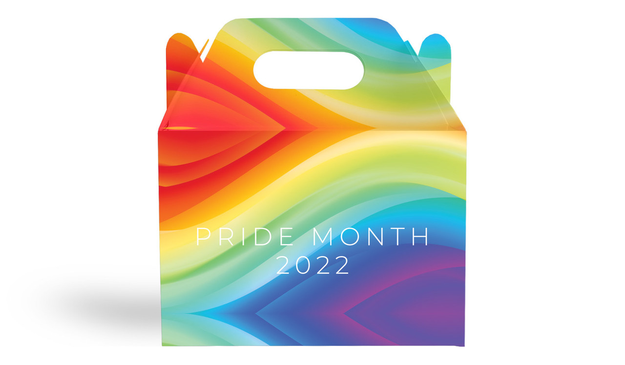 Contemporary Pride Personalised Gable Favour Box