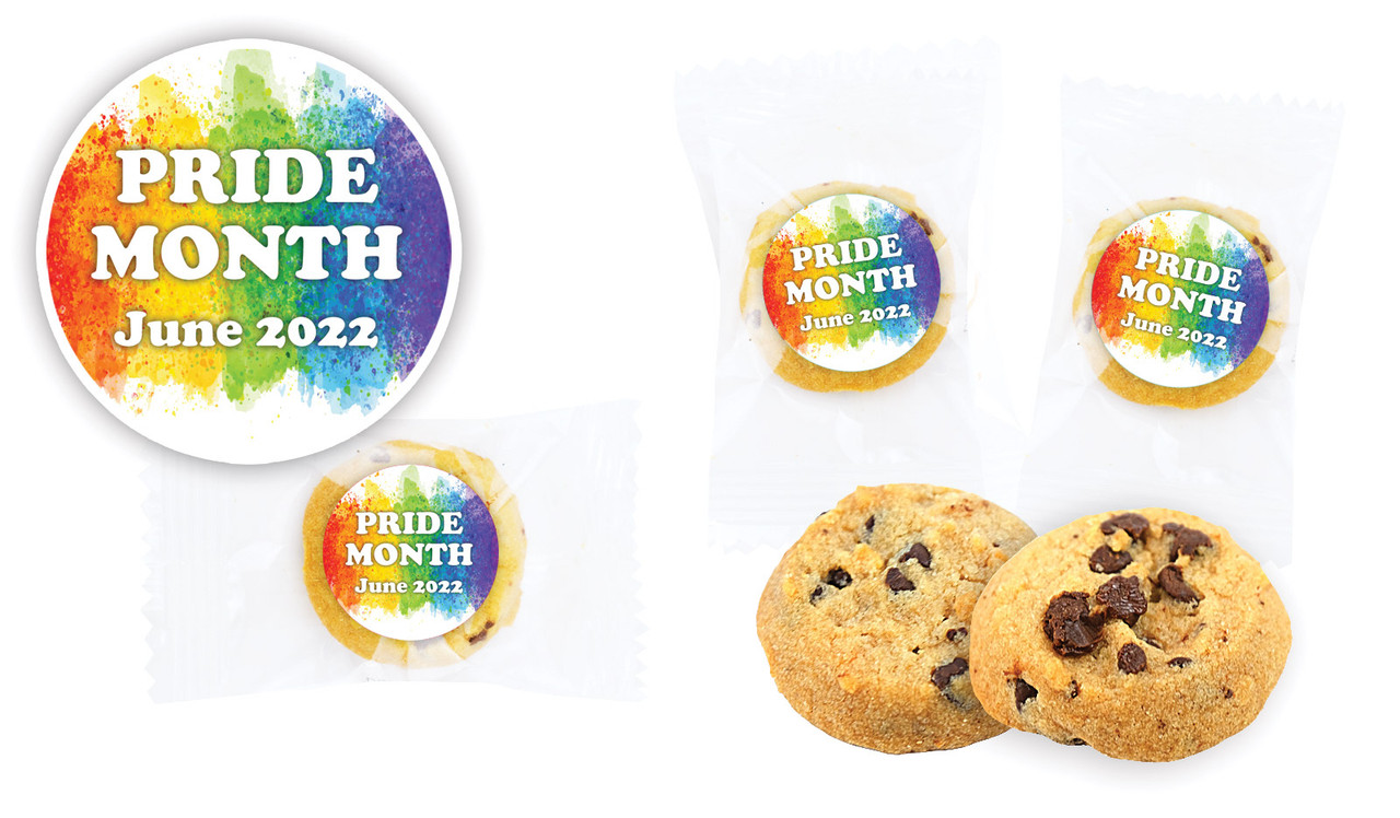 Painted Rainbow Pride Personalised Bite-Size Cookie 5g