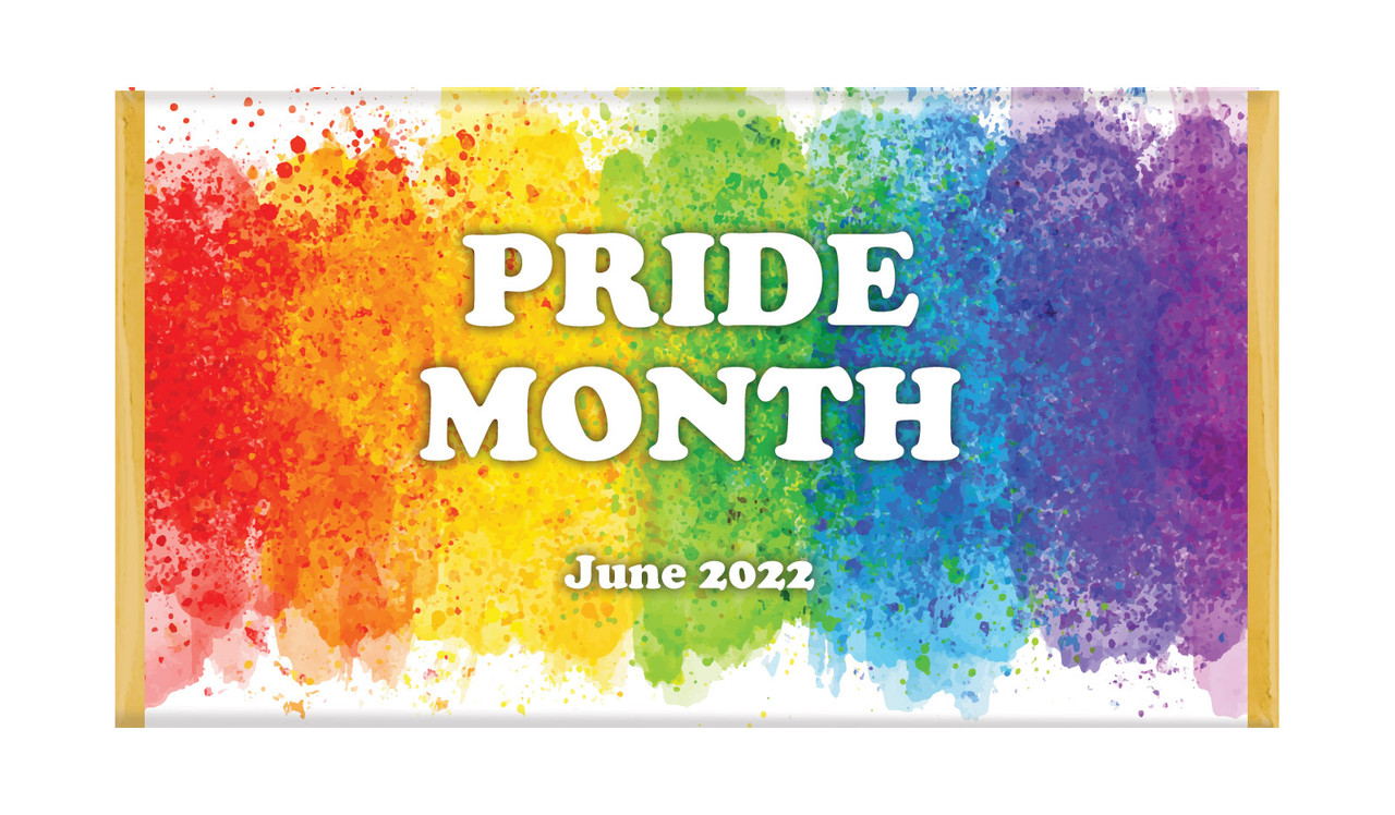 Painted Rainbow Pride Chocolate Bars