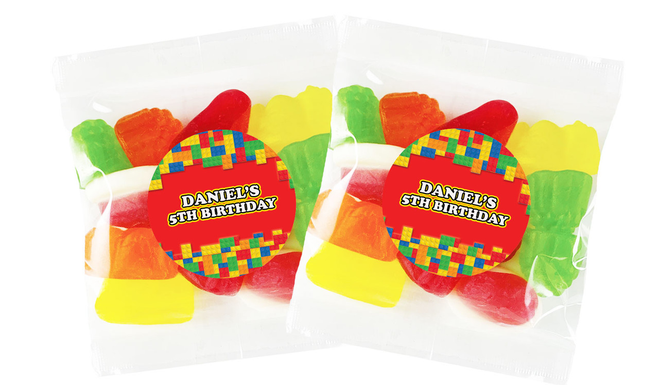Building Blocks Personalised Lolly Bag (Choice Of Fillings)