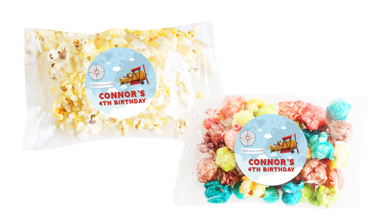 Aeroplane Popcorn Bags With Personalisation