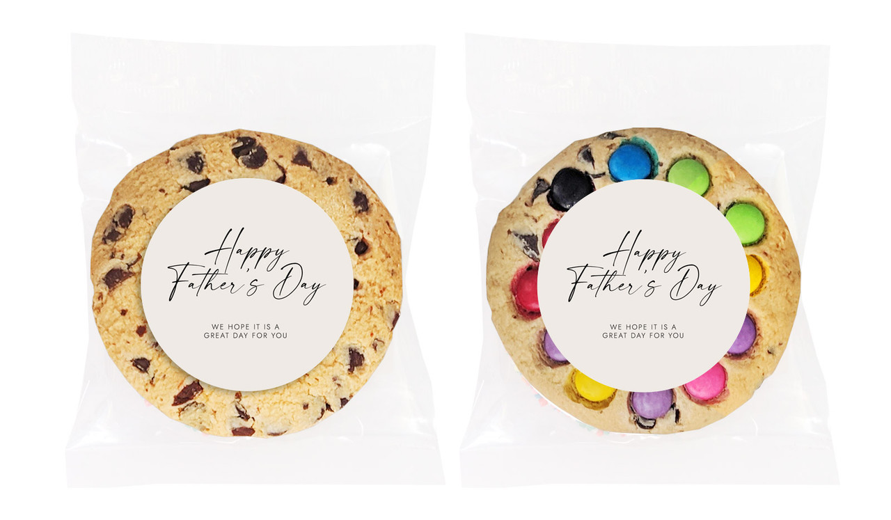 Natural Fathers Day Personalised Cookie