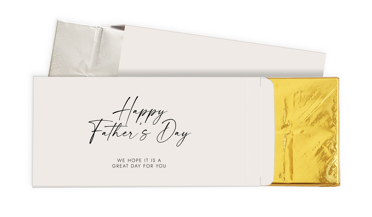 Natural Fathers Day Personalised Chocolate Bar In A Box