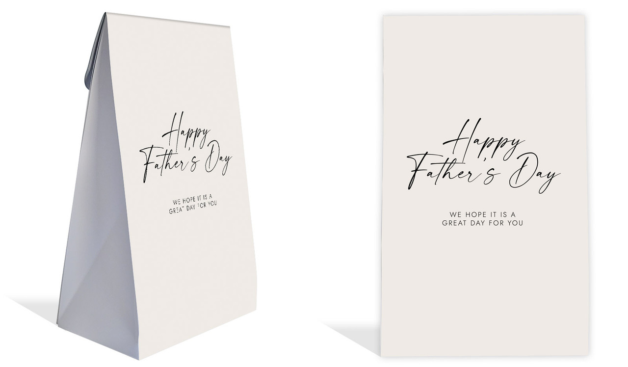 Natural Fathers Day Personalised Gusset Favour Bag