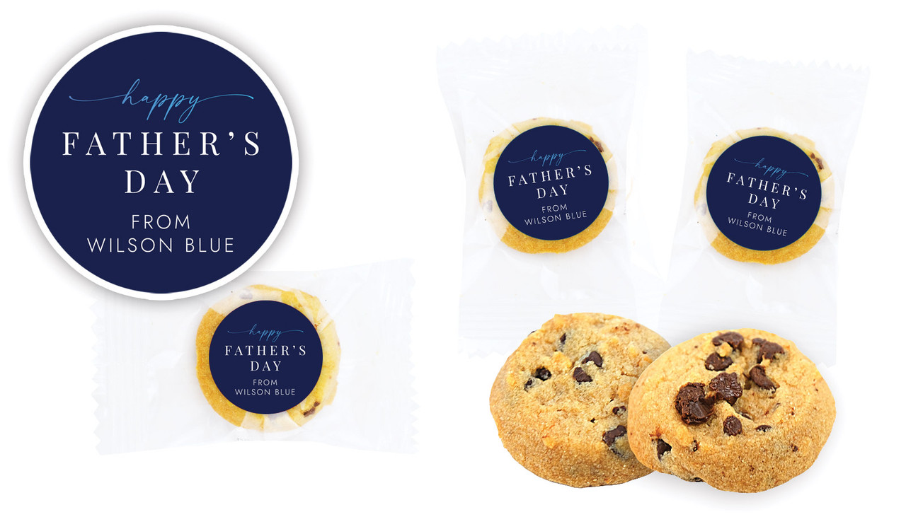 Navy Blue Fathers Day Bite-Size Cookie 5g