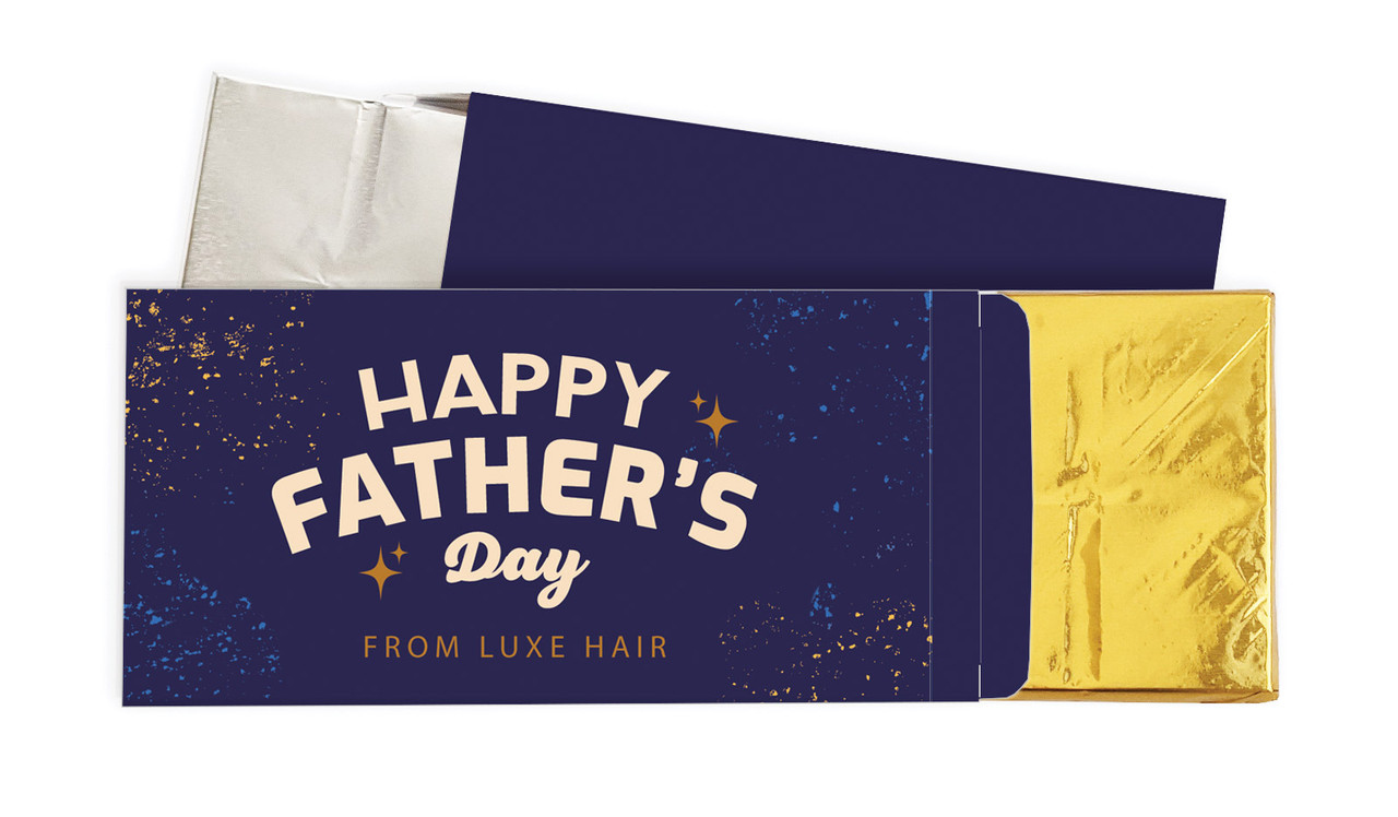 Night Sky Fathers Day Personalised Chocolate Bar In A Box