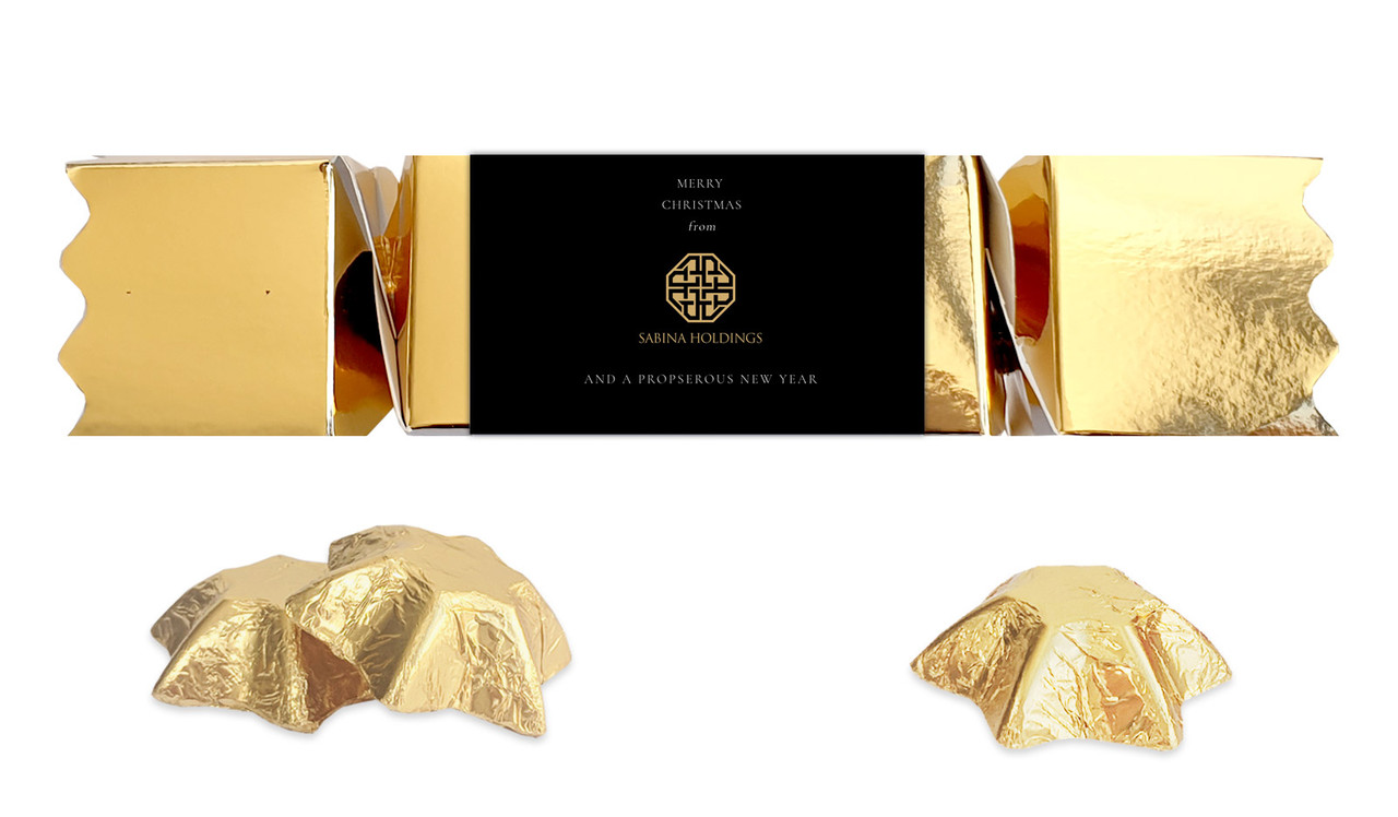 Black Corporate Christmas Personalised Bon Bon