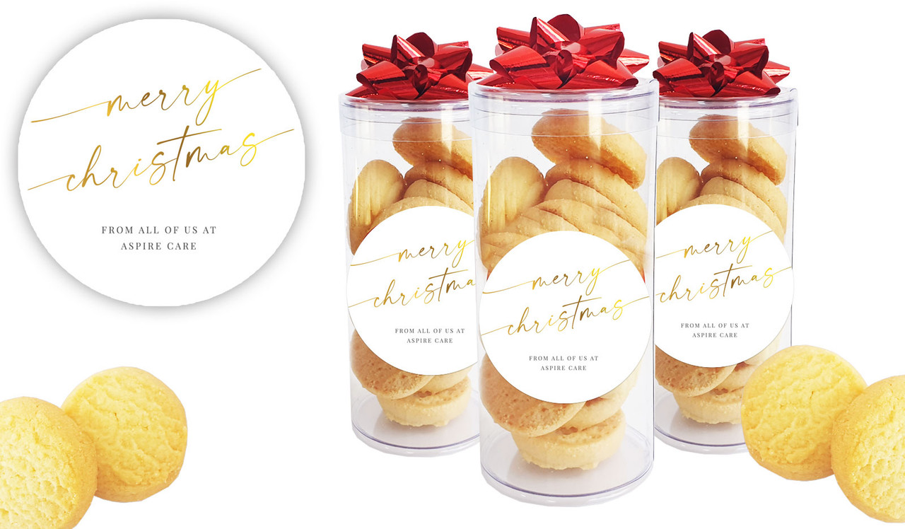 Golden Script Personalised Shortbread Cookie Jar