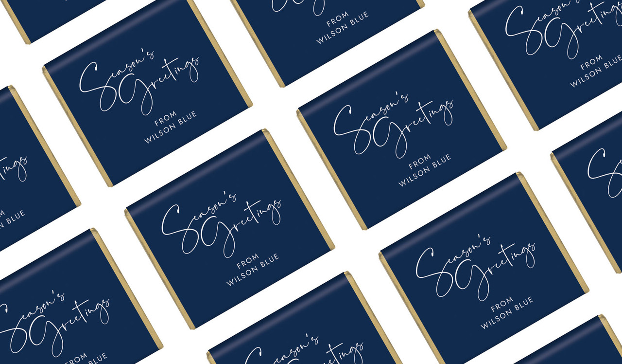Navy Blue Christmas Mini Chocolates