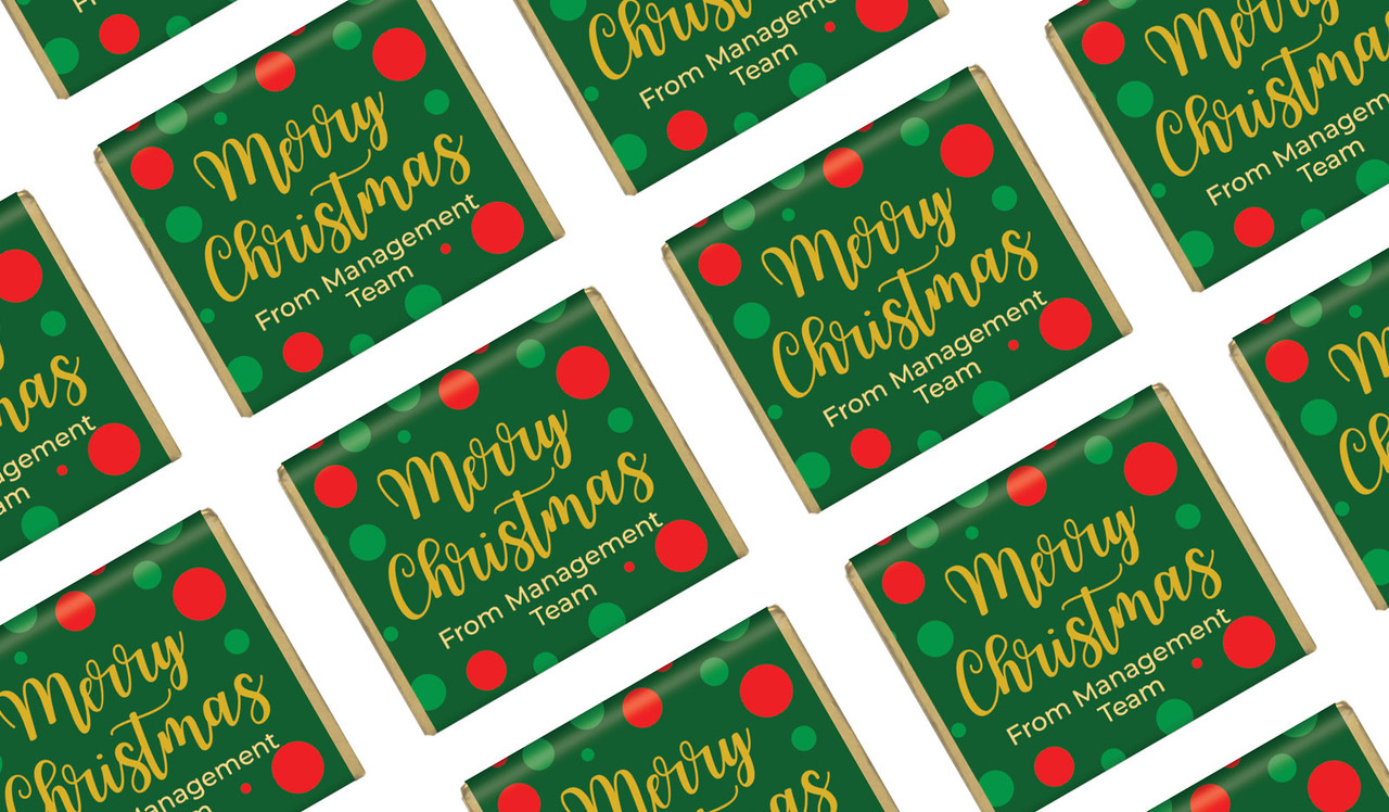 Xmas Dots Christmas Mini Chocolates