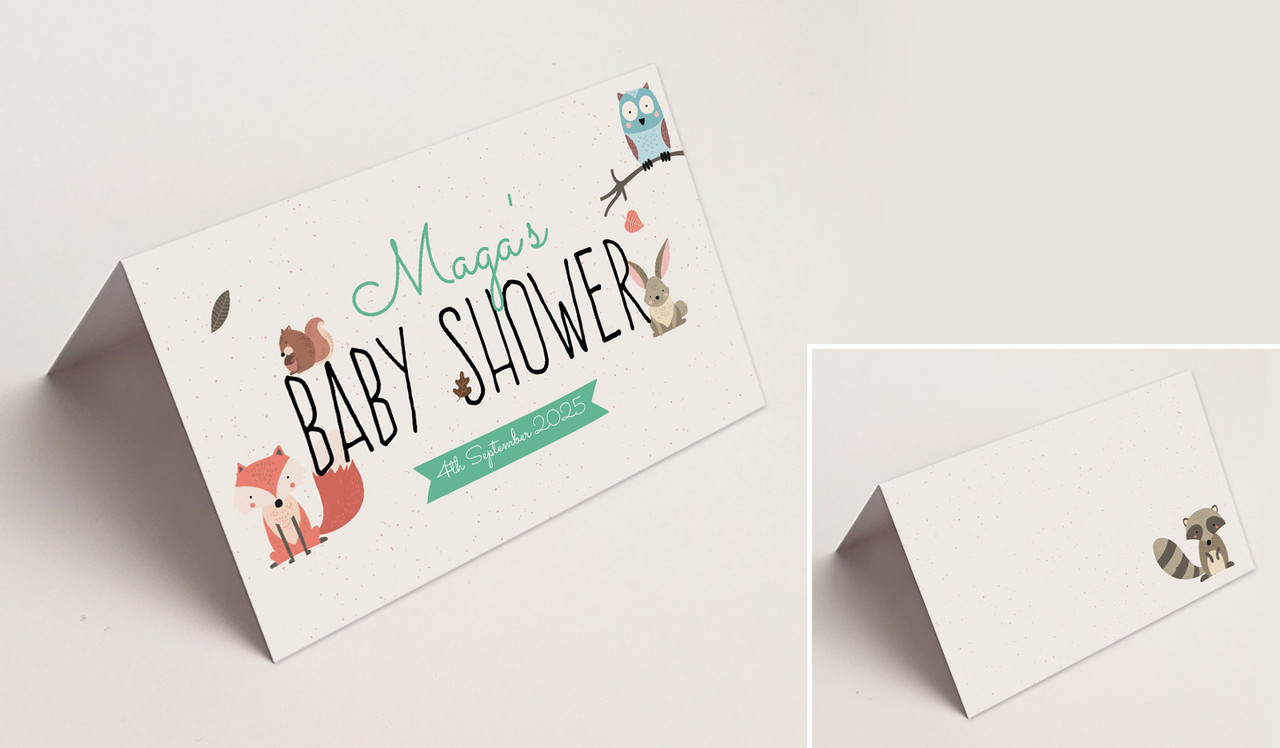 Little Critters Baby Shower Place Cards With Guest Names