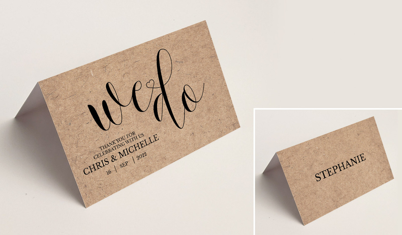 We Do Wedding Place Cards With Guest Names