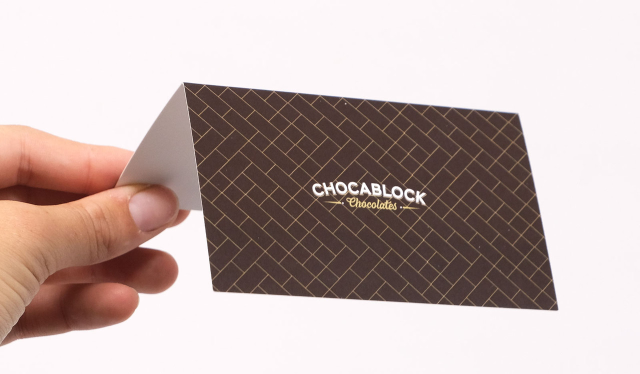 Model holding place card for display purposes