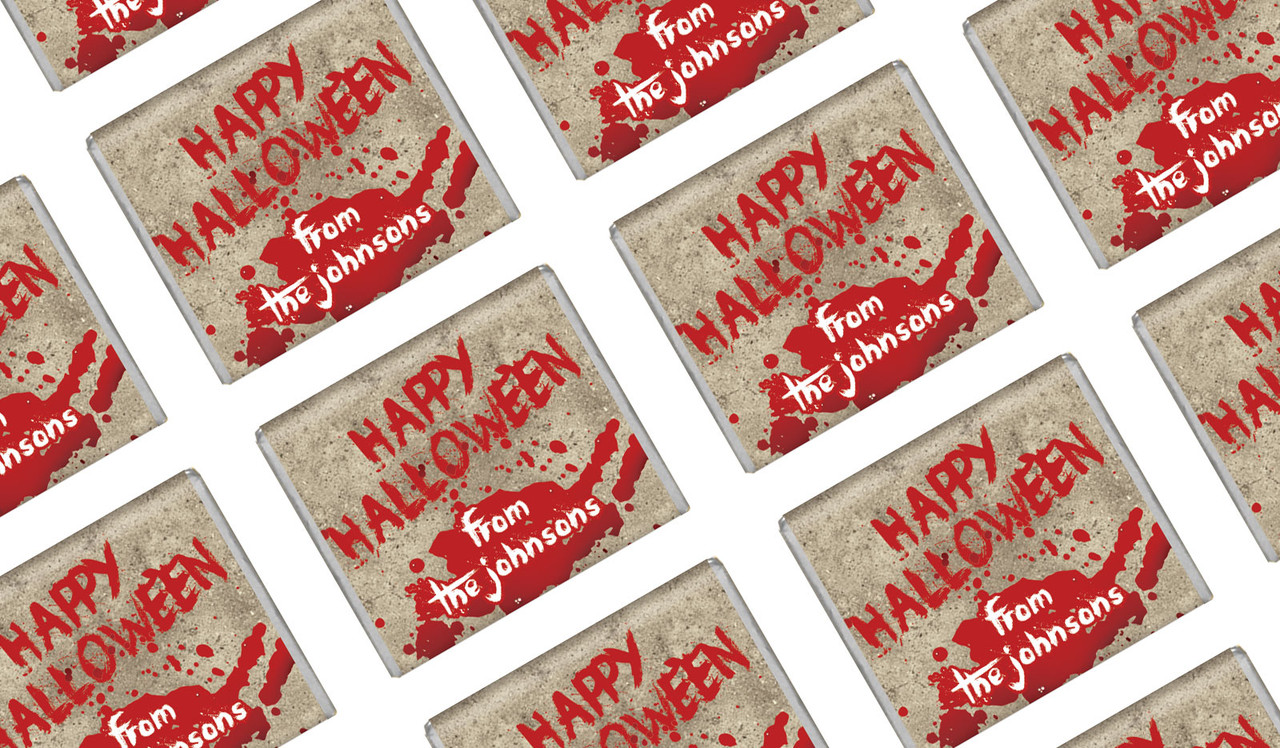 Blood Splatter Halloween Mini Chocolates