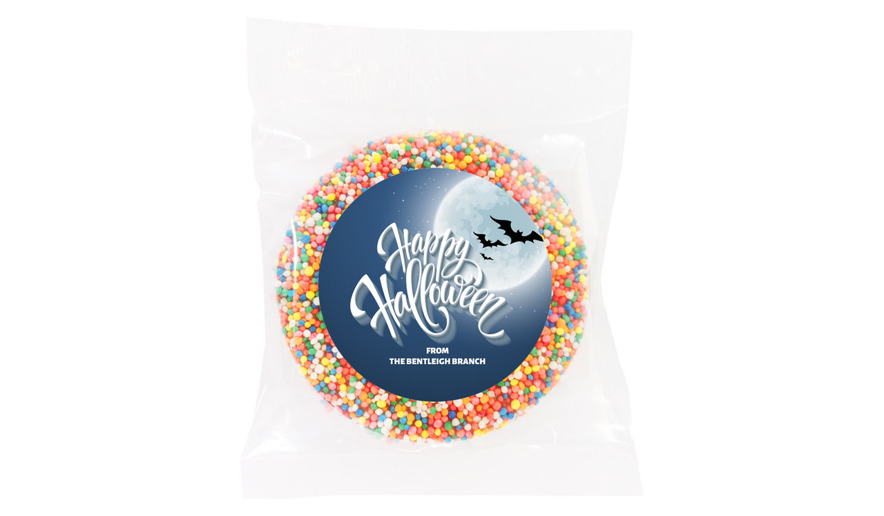 Blue Moon Personalised Halloween Chocolate Freckle
