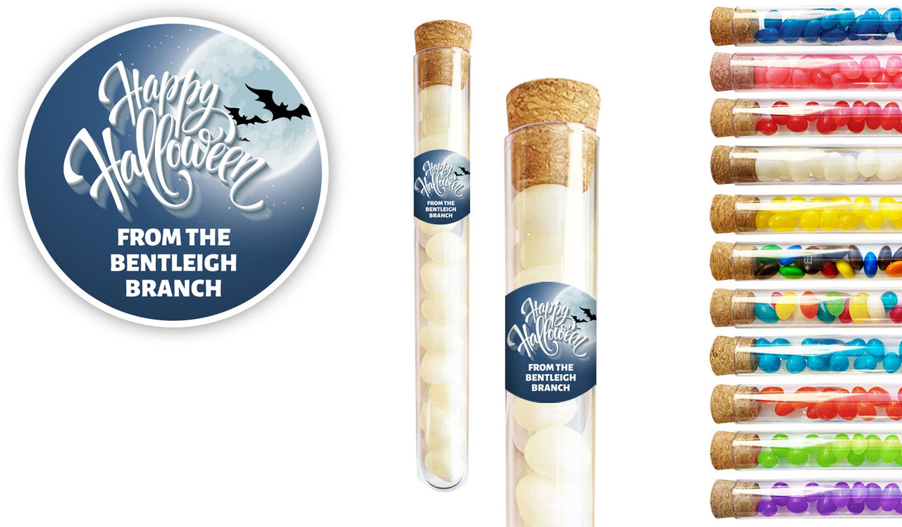 Blue Moon Halloween Personalised Test Tubes