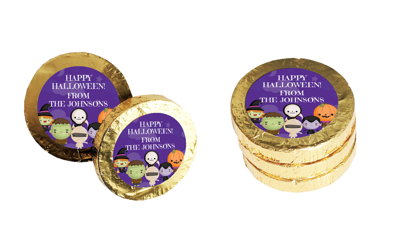 Cute Creatures Halloween Chocolate Coin