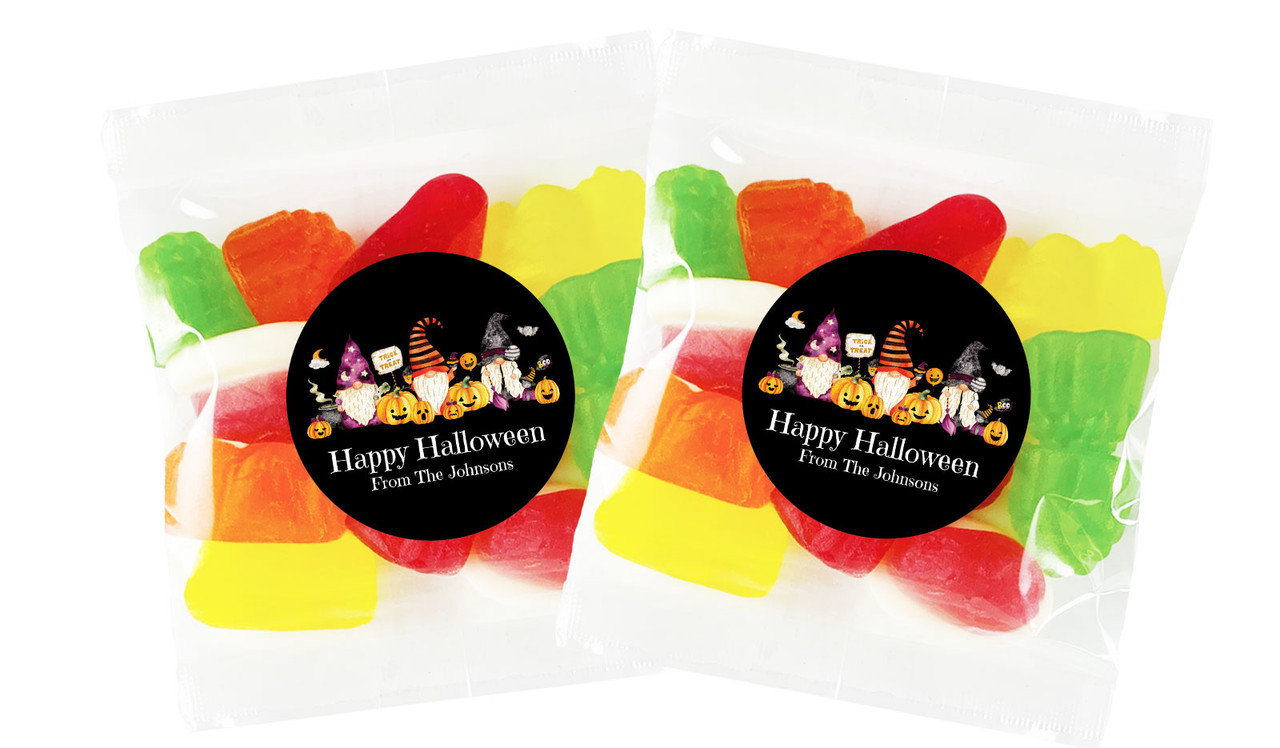 WIzard Gnomes Halloween Personalised Lolly Bag