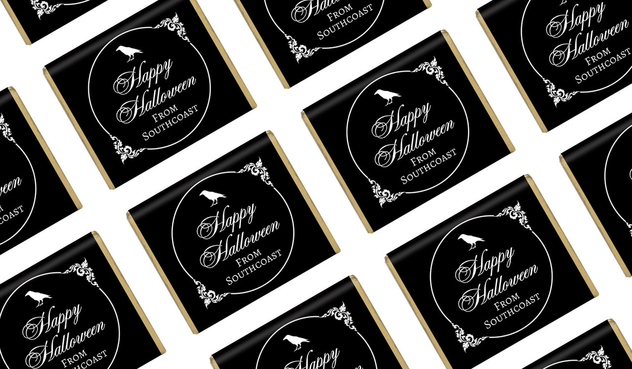 Gothic Raven Halloween Mini Chocolates