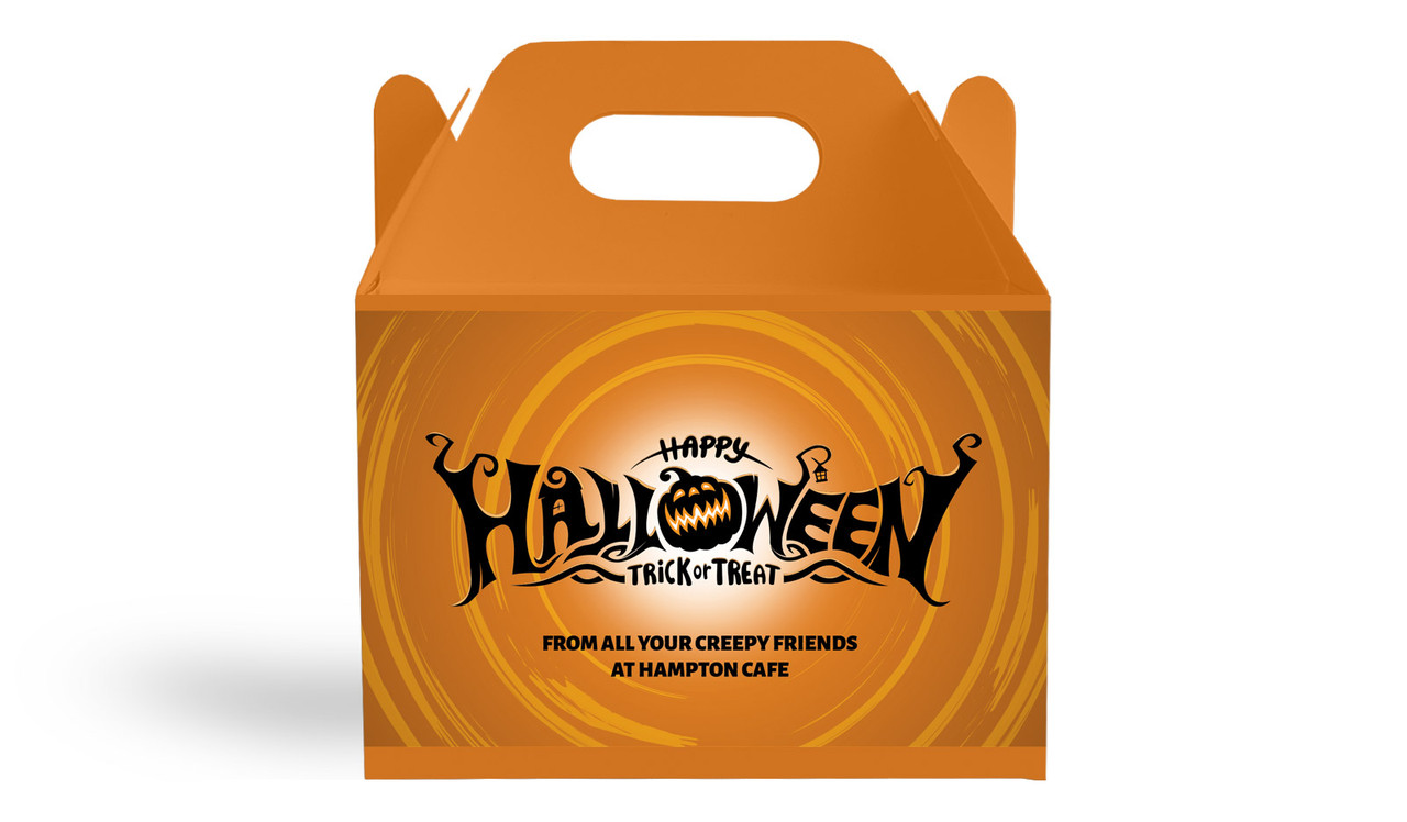 Halloween Script Halloween Personalised Gable Favour Box