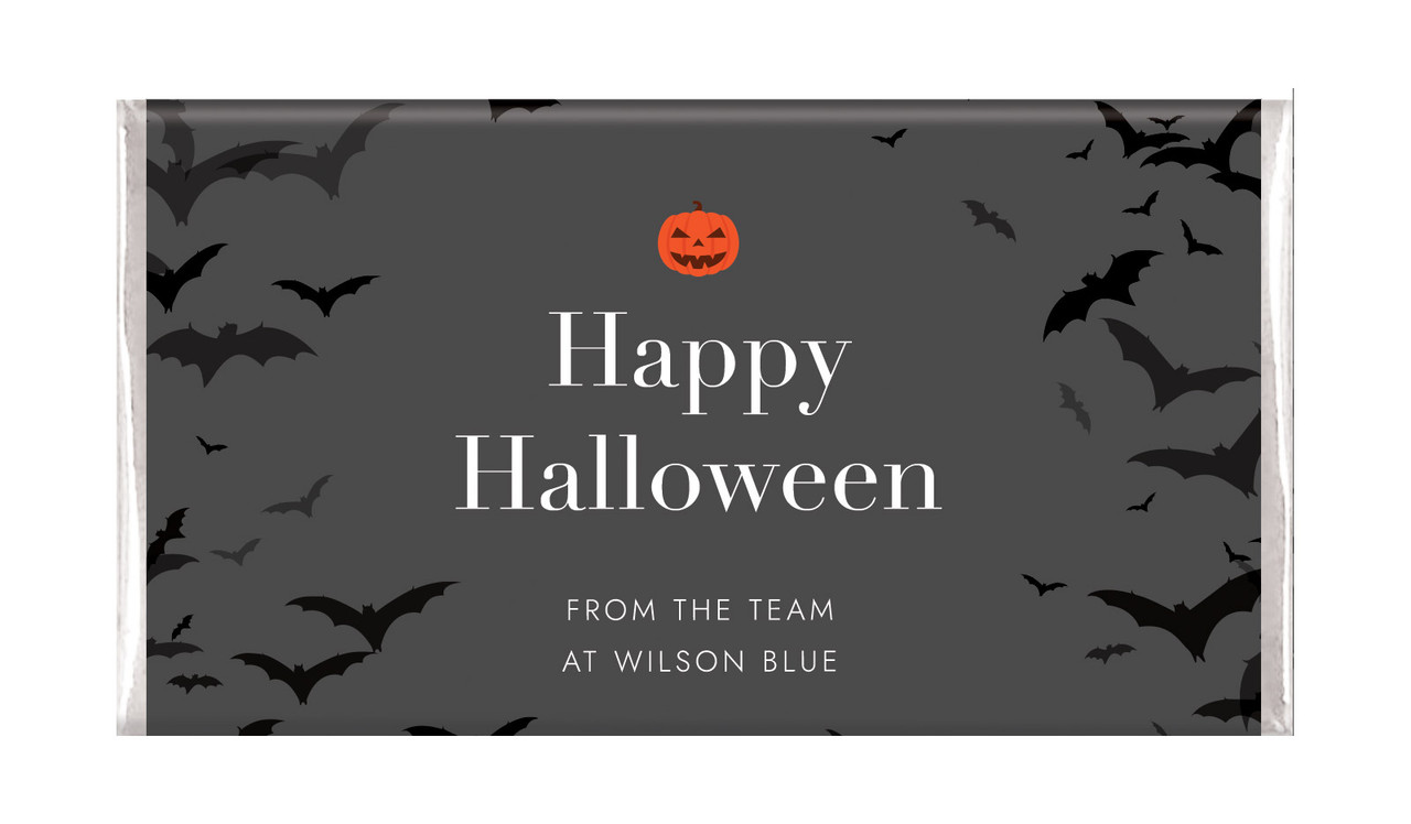 Pumpkin Head Halloween Personalised Chocolate Bar