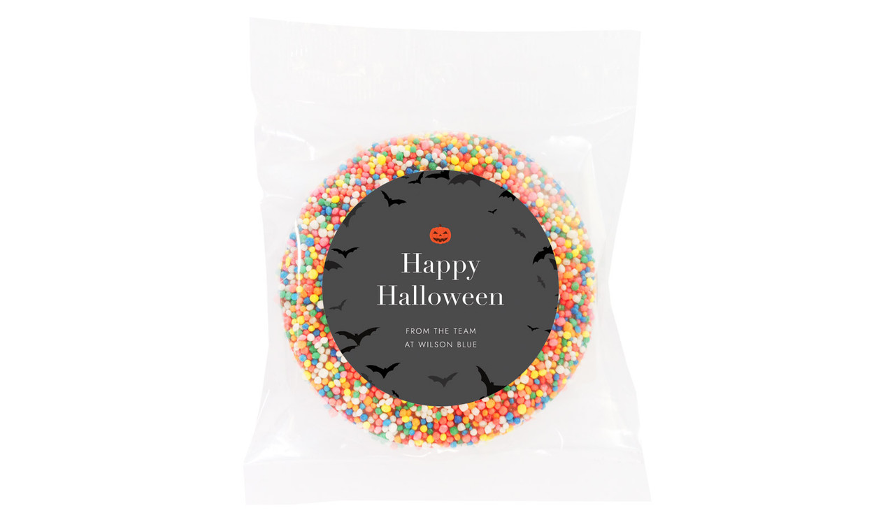 Pumpkin Head Personalised Halloween Chocolate Freckle
