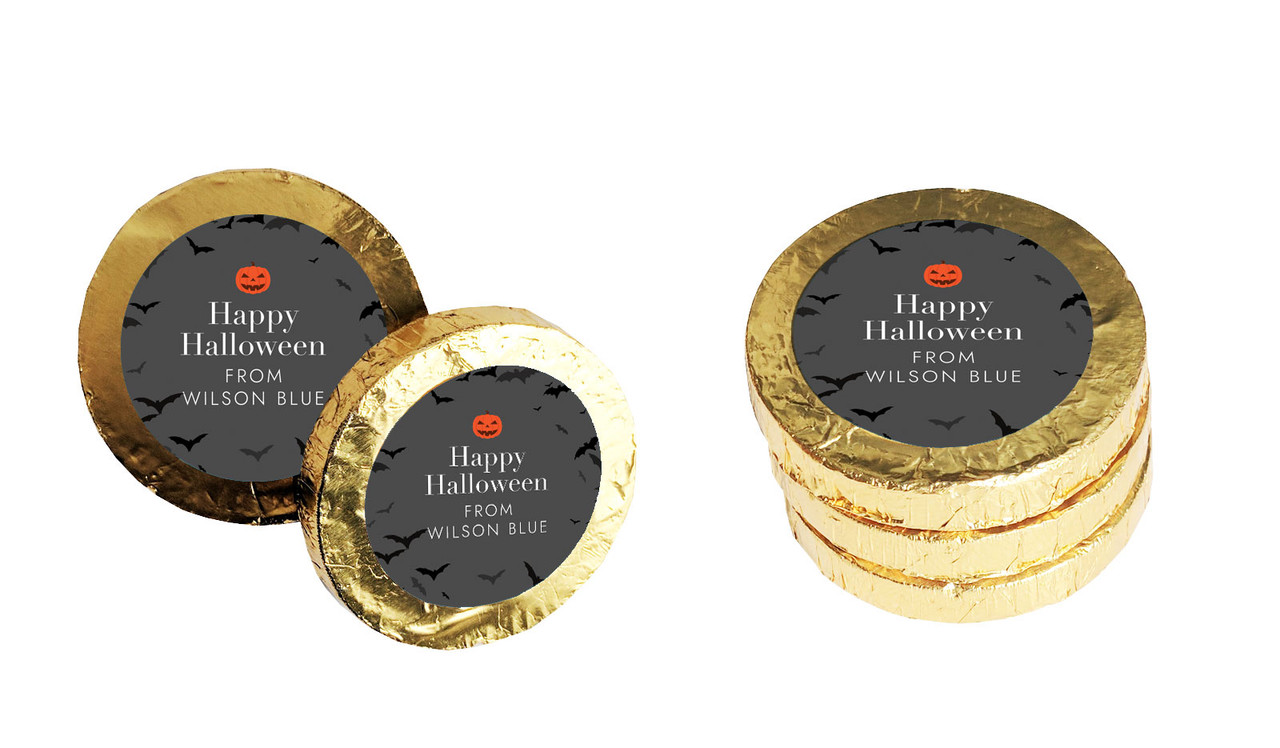 Pumpkin Head Halloween Chocolate Coin