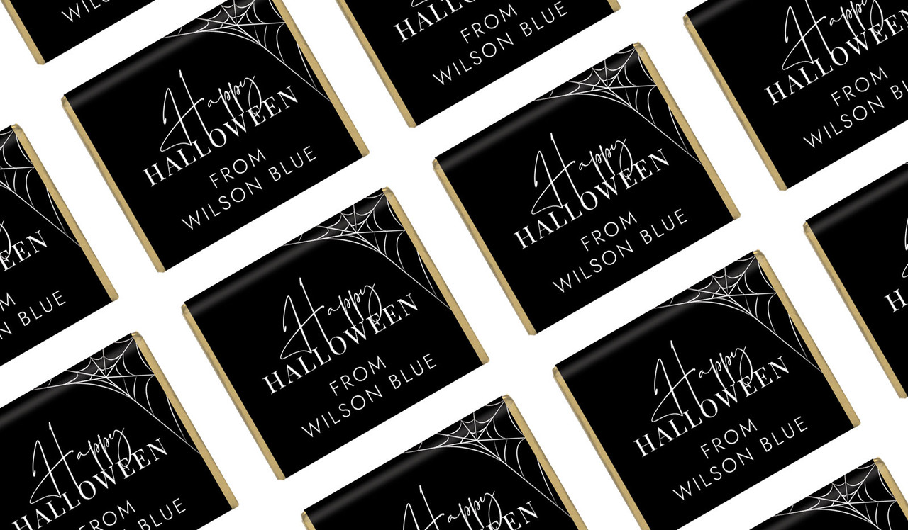 Elegant Web Halloween Mini Chocolates