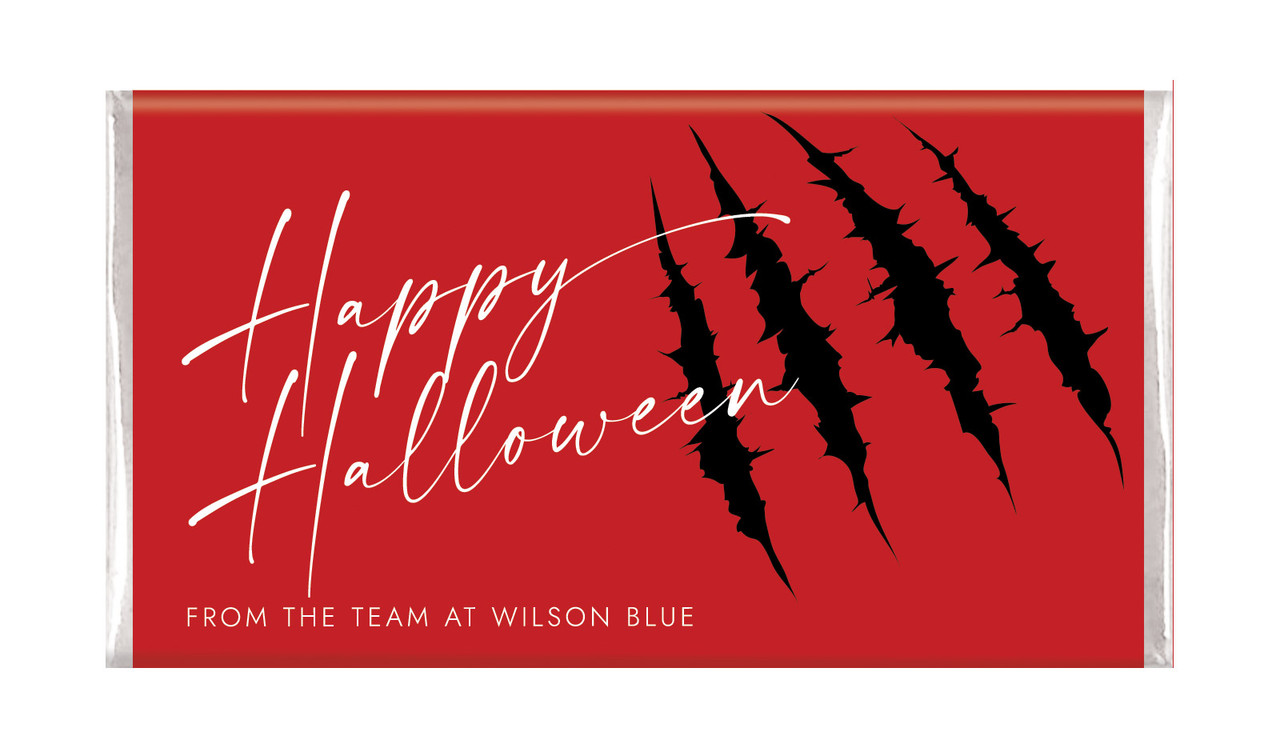 Slash Halloween Personalised Chocolate Bar
