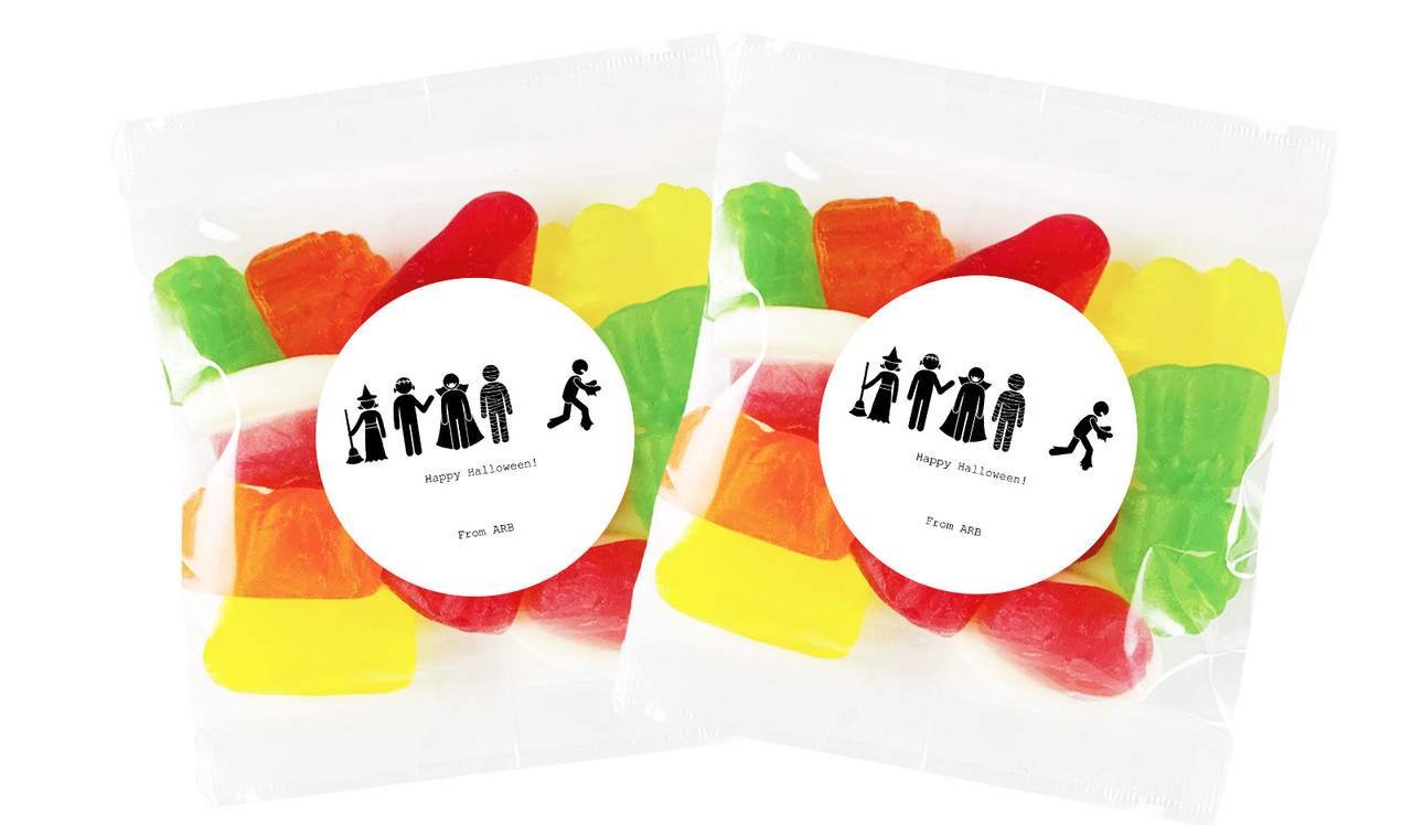 Stick Figures Halloween Personalised Lolly Bag