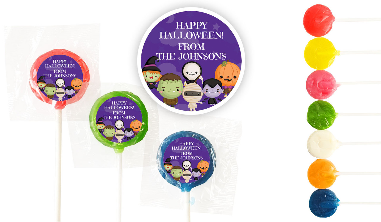 Cute Creatures Halloween Custom 3cm Mini Lollipops