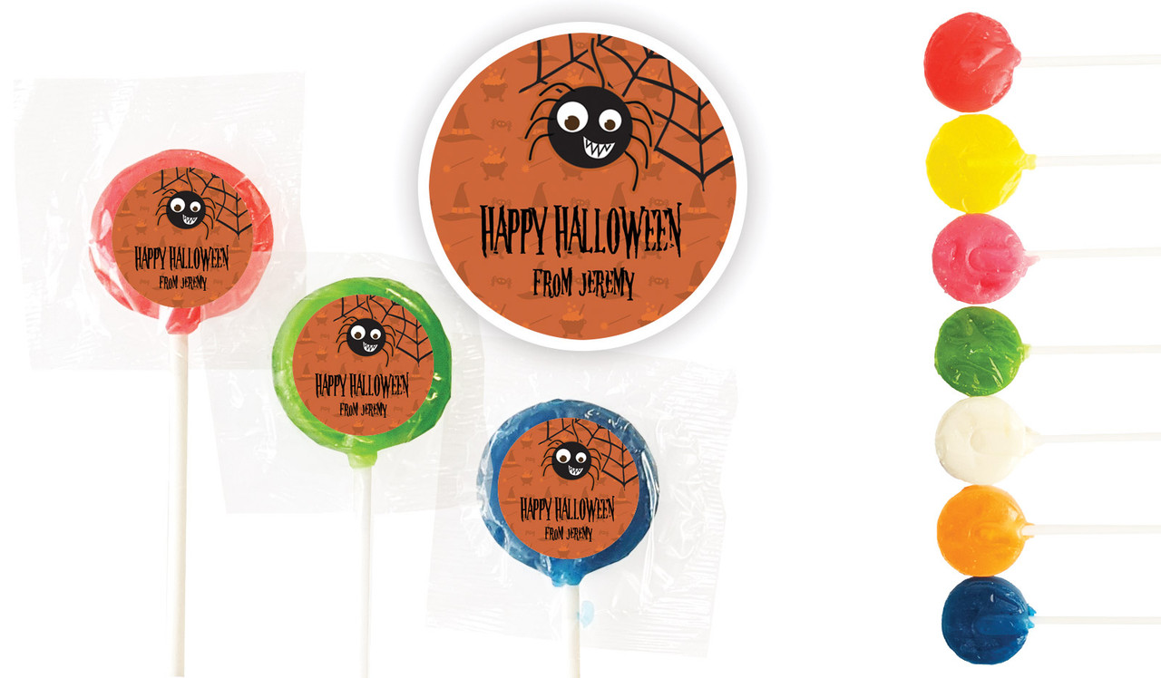 Spider Halloween Custom 3cm Mini Lollipops
