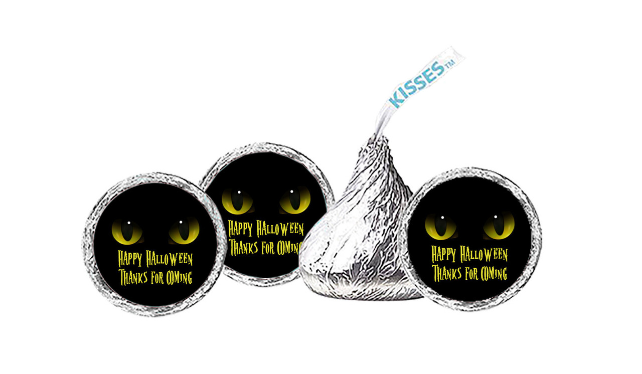 Cats Eyes Halloween Personalised Hersheys Kisses