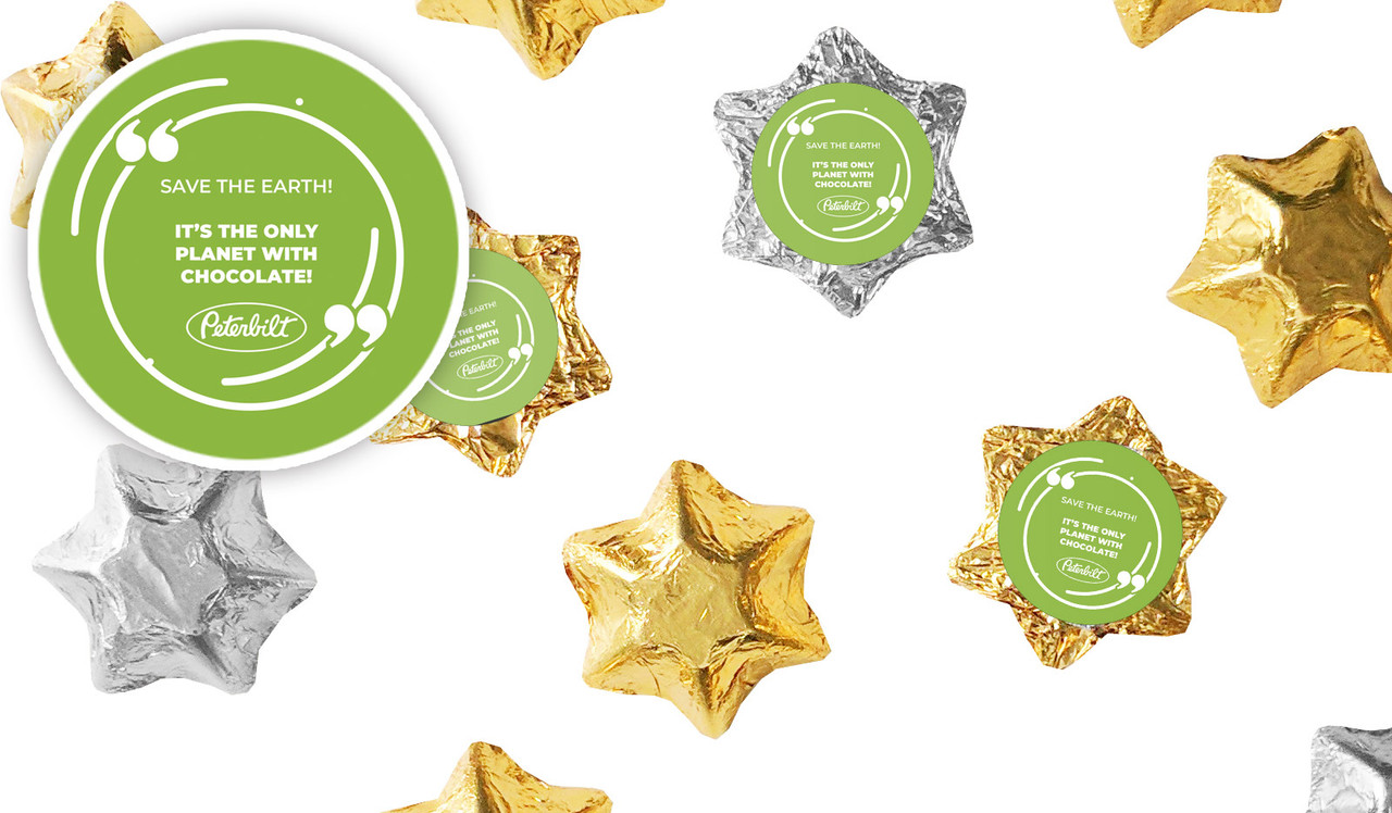 Save The Earth Meme Personalised Foil Chocolate Stars