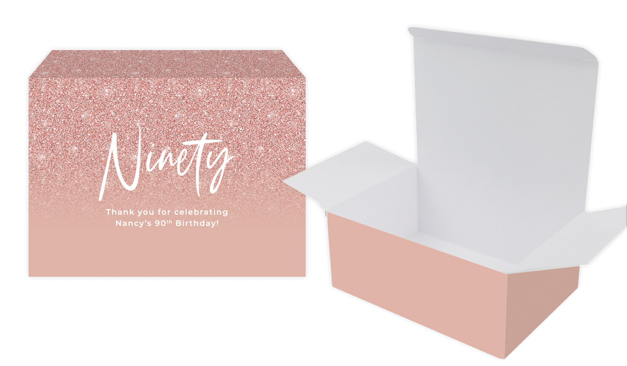 90th Birthday Personalised Tuck Gift Box