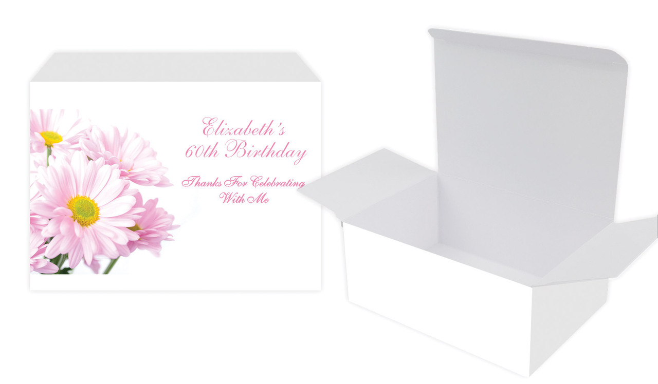 Pink Daisies Personalised Tuck Gift Box