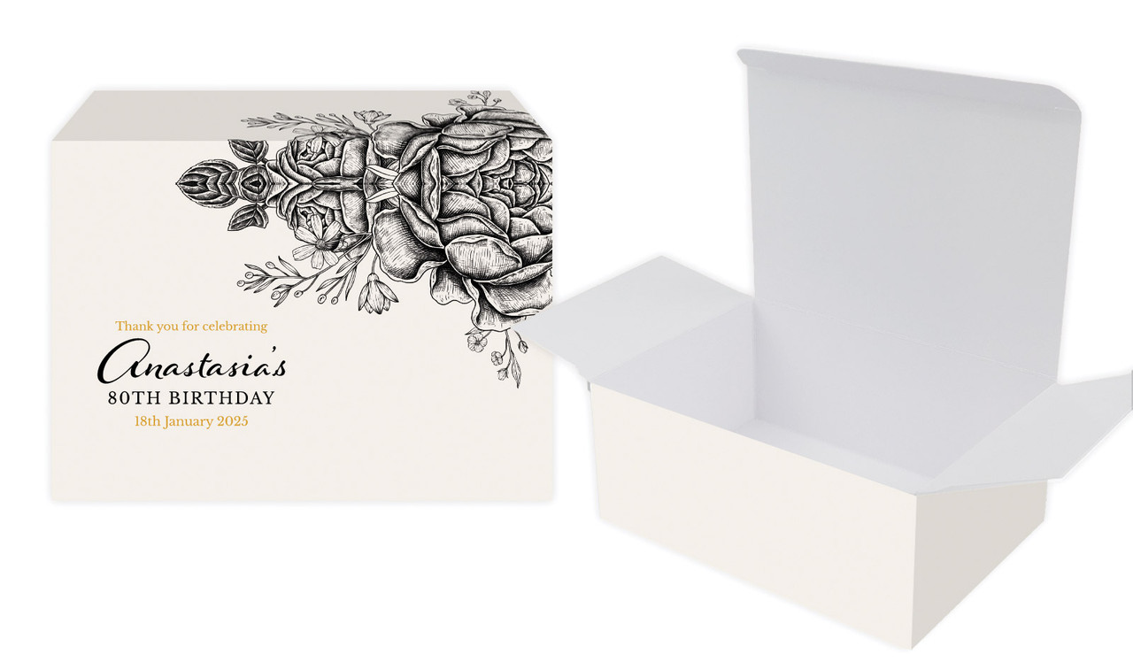 Vintage Roses Personalised Tuck Gift Box