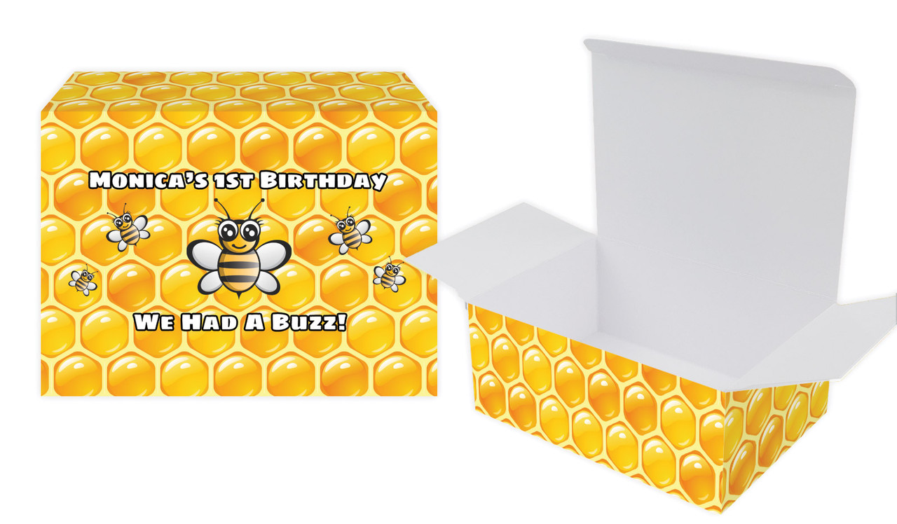 Bumble Bee Kids Party Personalised Tuck Gift Box