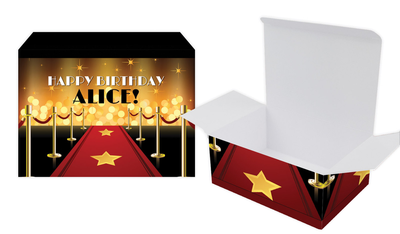 Hollywood Kids Party Personalised Tuck Gift Box