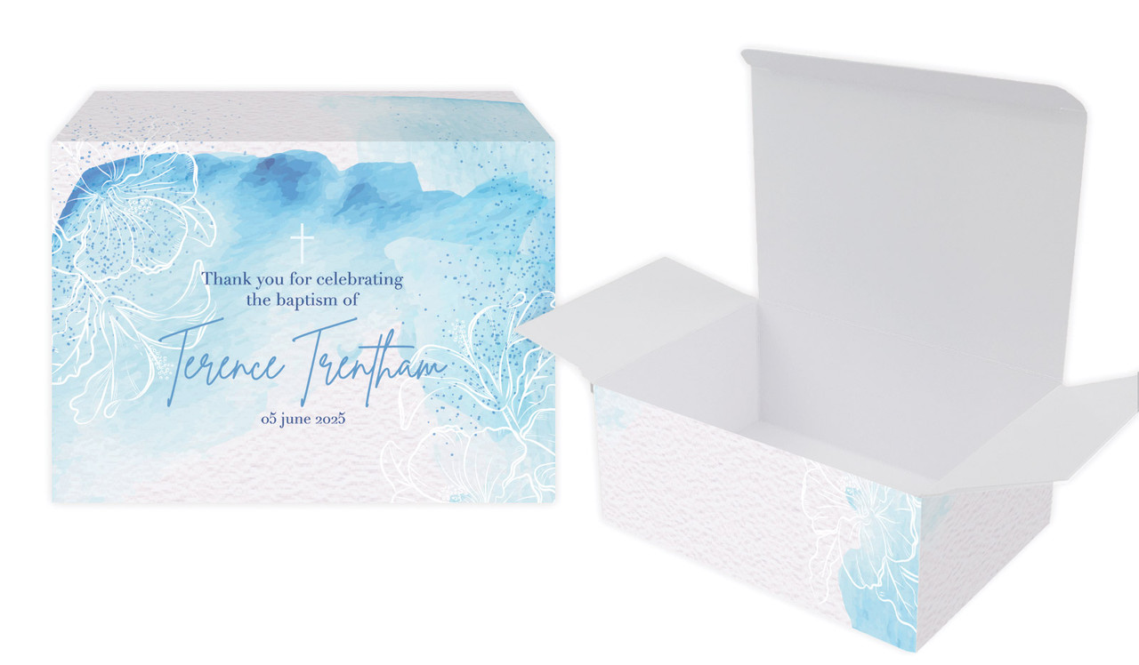 River Run Christening Personalised Tuck Gift Box
