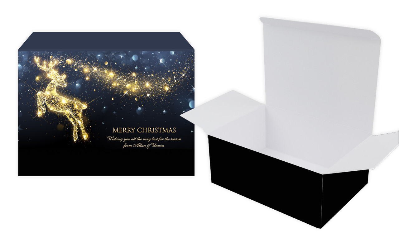 Glowing Reindeer Christmas Personalised Tuck Gift Box