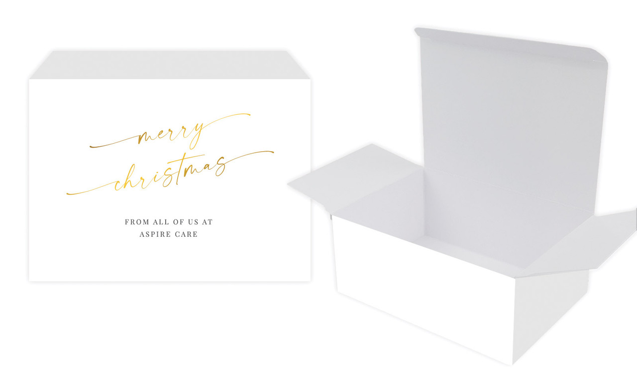 Golden Script Christmas Personalised Tuck Gift Box
