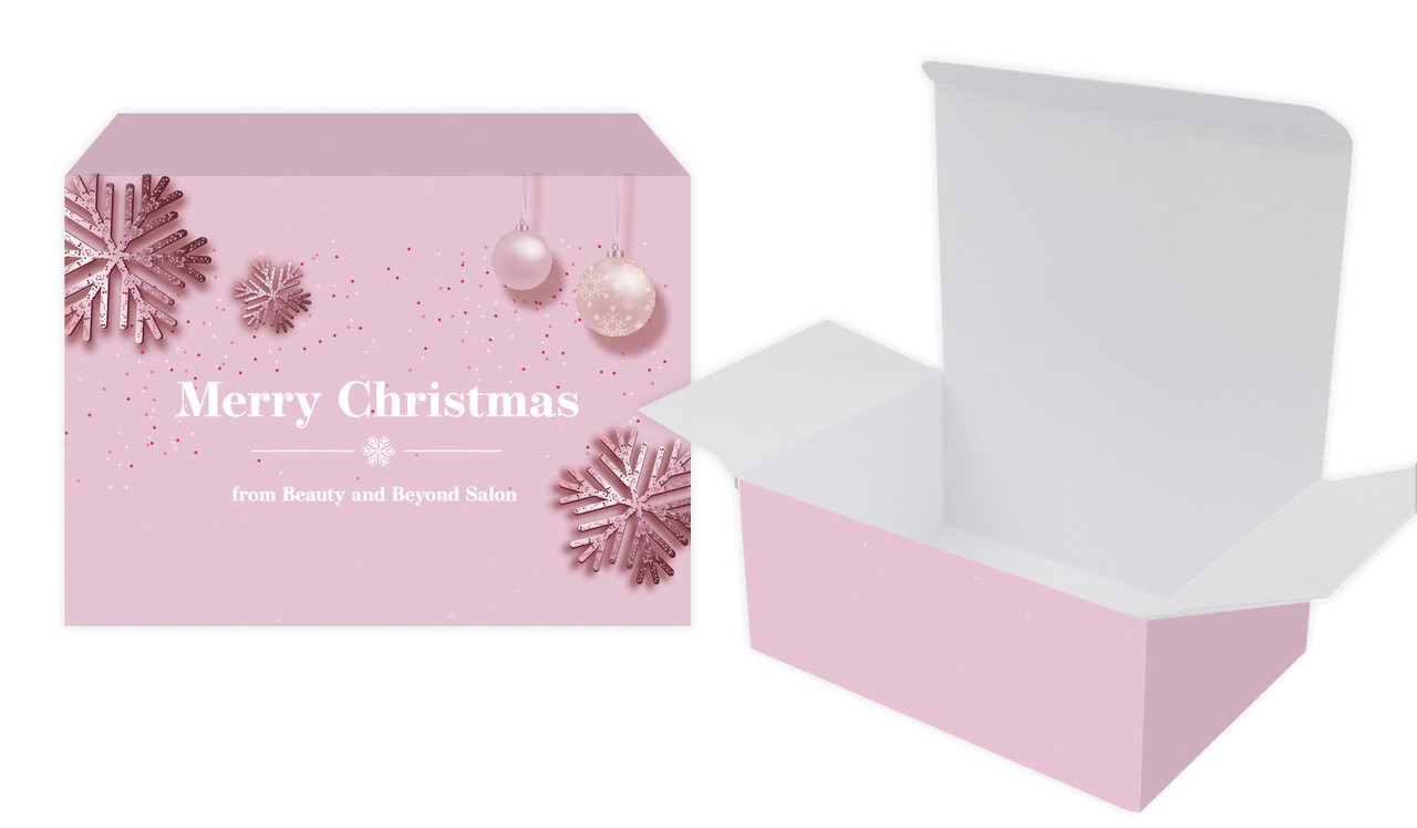 Pink Christmas Christmas Personalised Tuck Gift Box